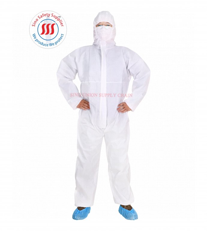 SMS DISPOSABLE COVERALL WITH HOOD