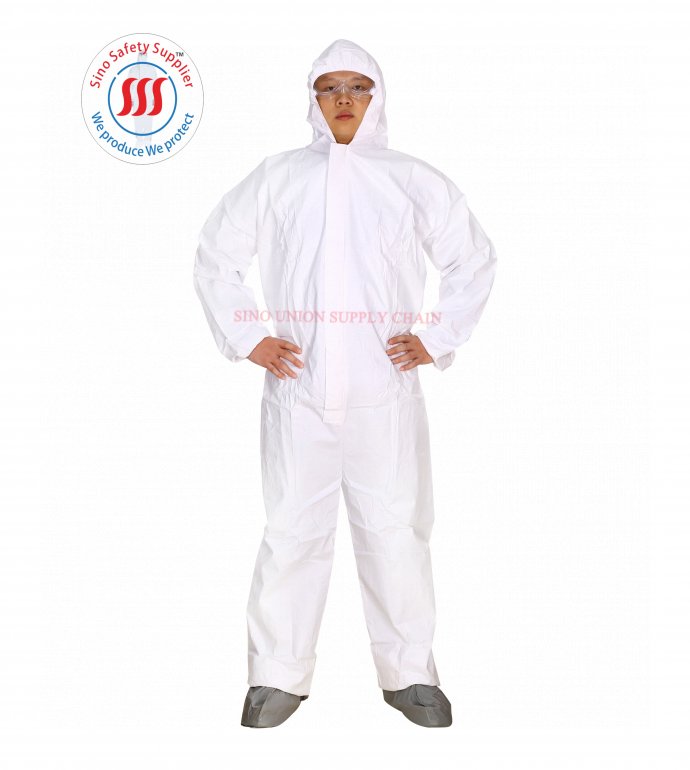 SF-SINO-100B MICROPOROUS COVERALL WITH BOOT