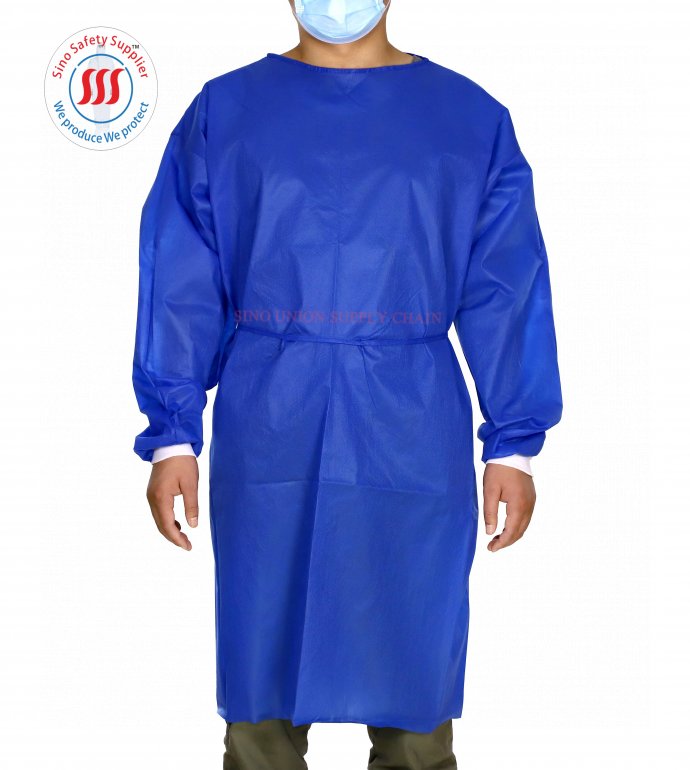 SINO-300L  PP LONG SLEEVES ISOLATION GOWN